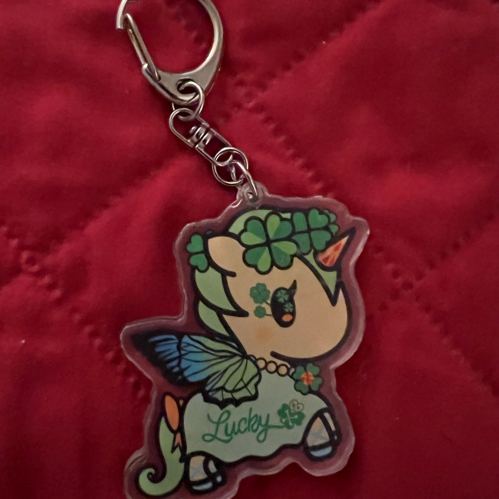 Tokidoki White Unicorn Keychain